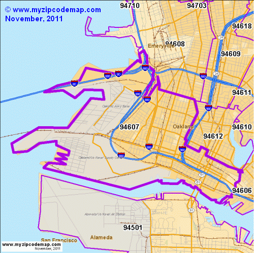 map of 94607