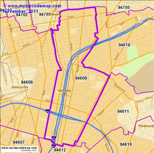 map of 94609