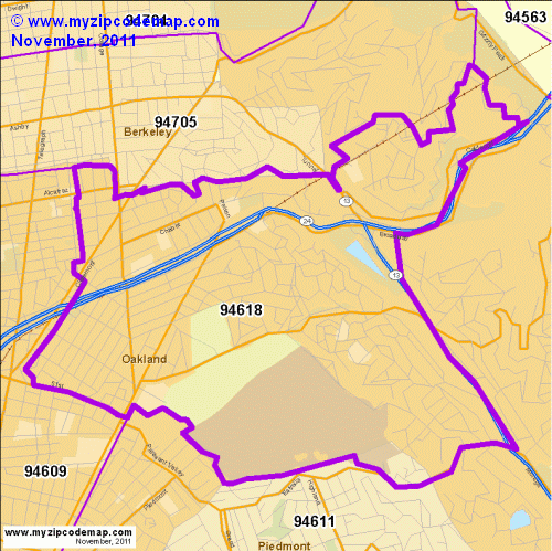 map of 94618