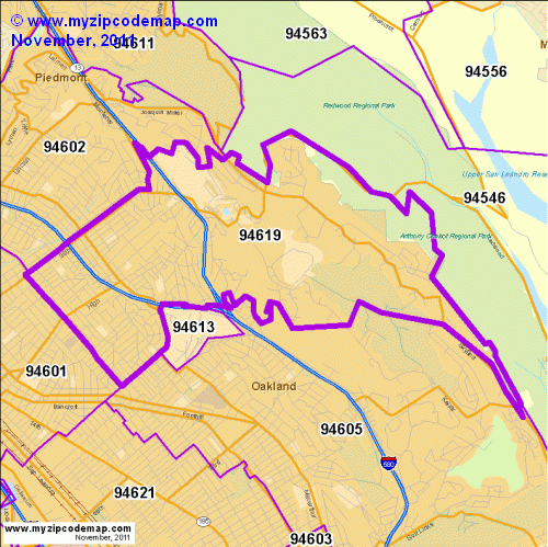 map of 94619