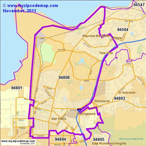 map of 94806