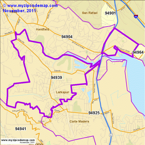 map of 94939