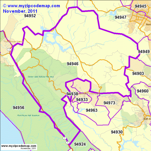 map of 94946