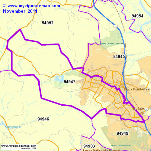map of 94947