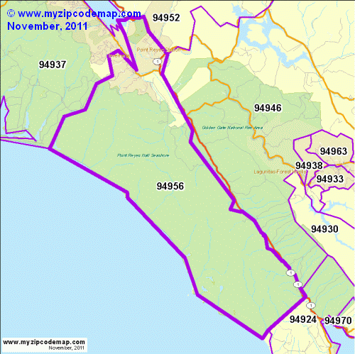 map of 94956