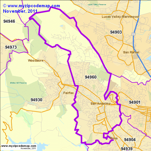 map of 94960