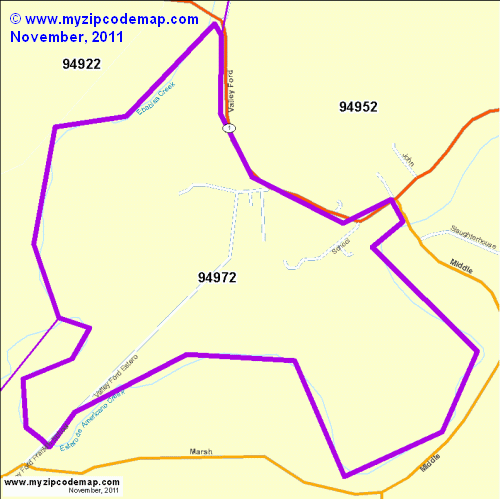 map of 94972