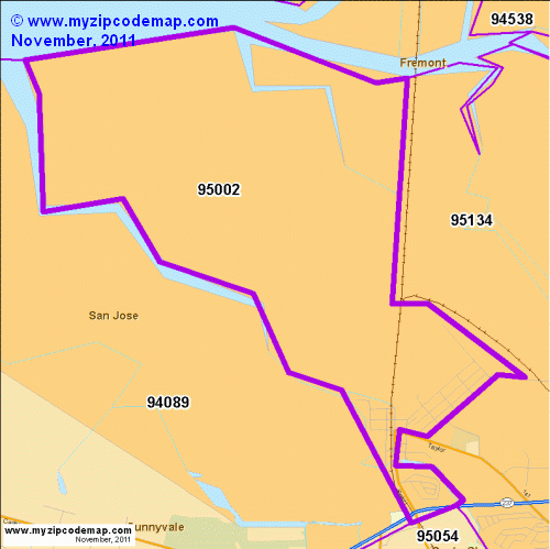 map of 95002