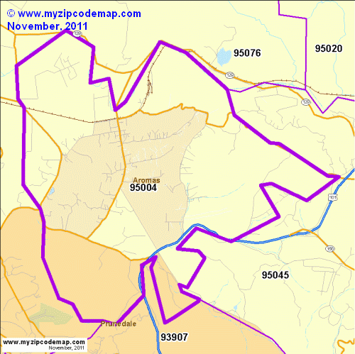 map of 95004