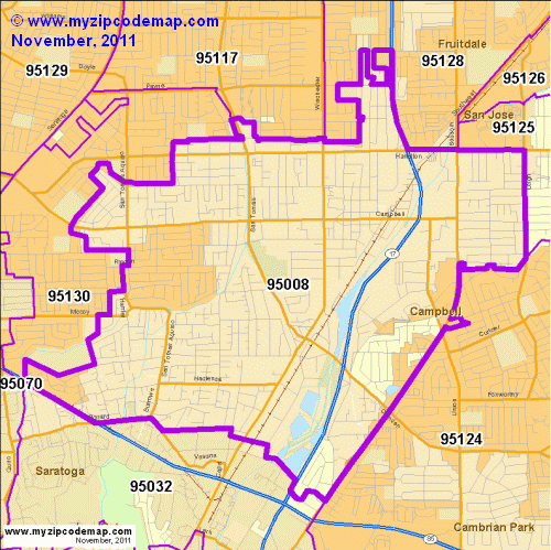 map of 95008