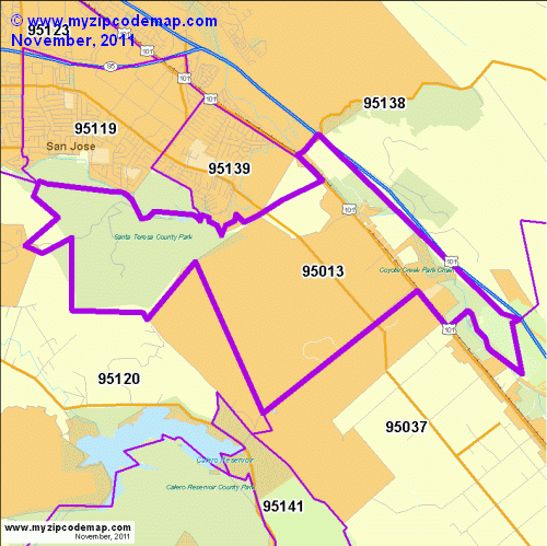 map of 95013