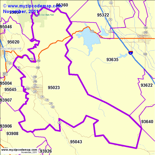 map of 95023
