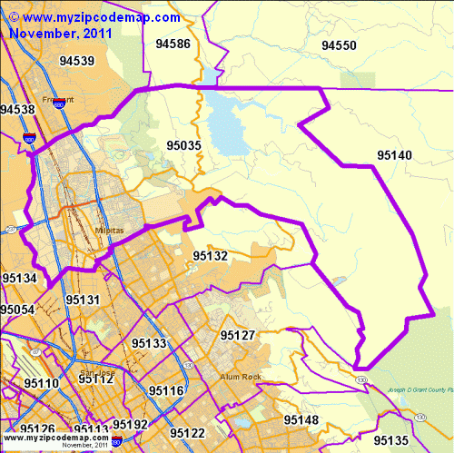 map of 95035