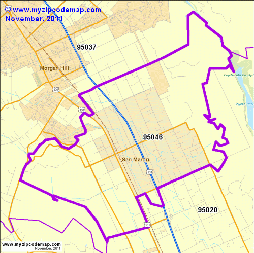 map of 95046