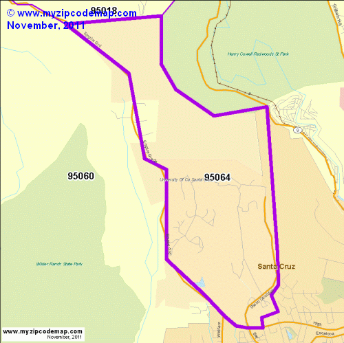 map of 95064