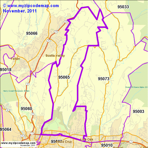 map of 95065