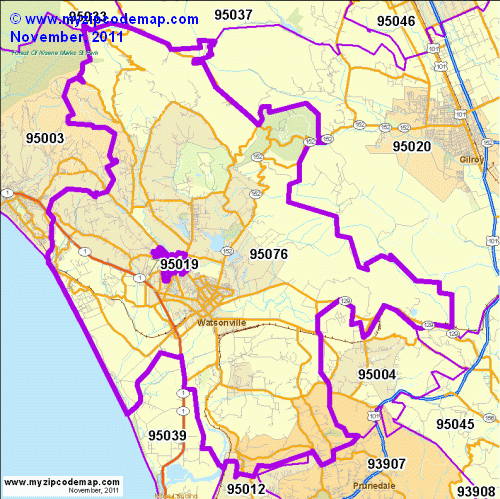 map of 95076