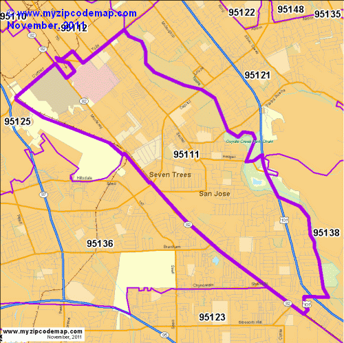 map of 95111