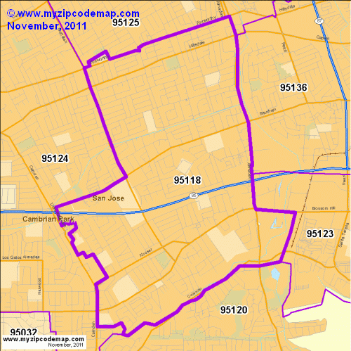 map of 95118