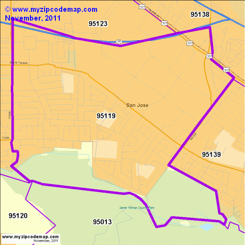 map of 95119