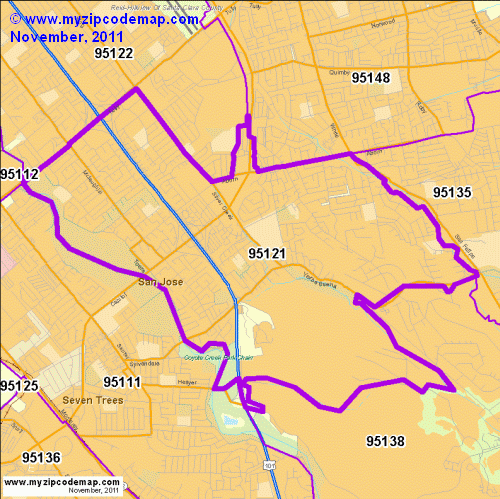 map of 95121