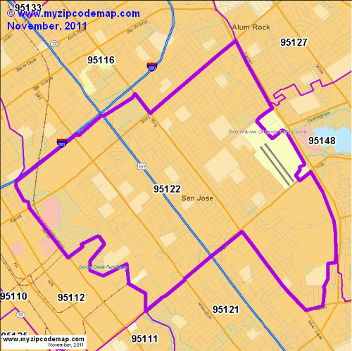 map of 95122