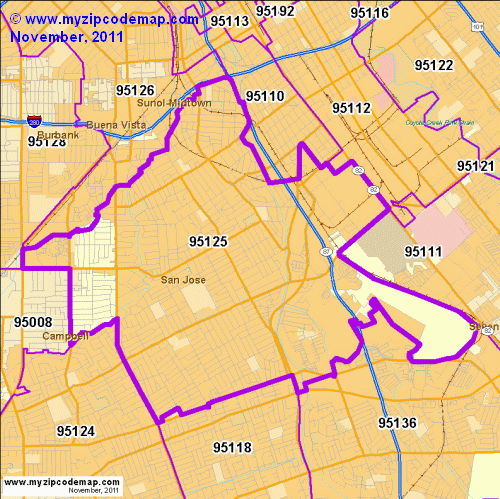 map of 95125