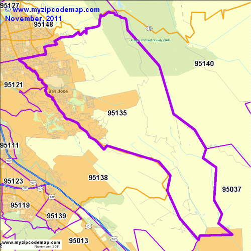 Zip Code Map Of 95130 Demographic Profile Residential Housing Images