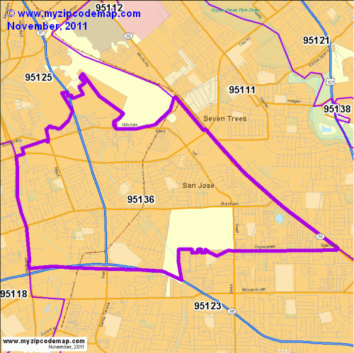 map of 95136