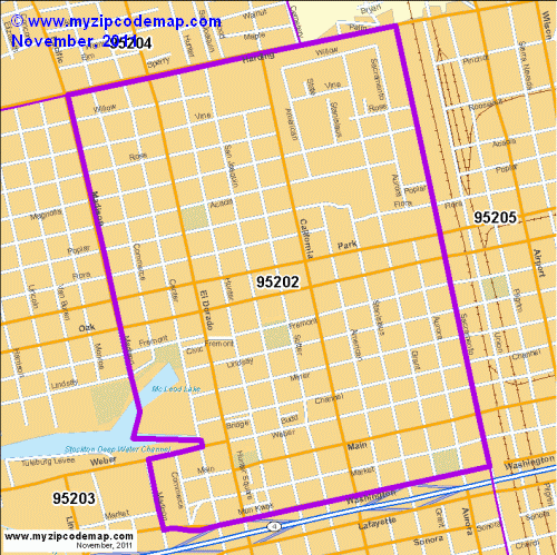 map of 95202