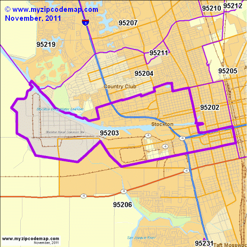 map of 95203