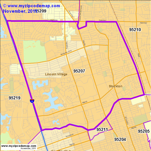 map of 95207