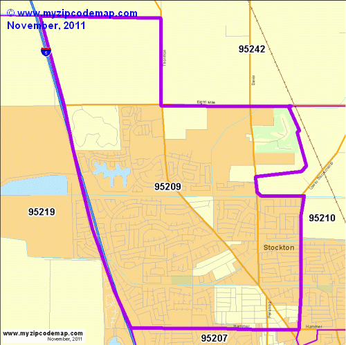 map of 95209