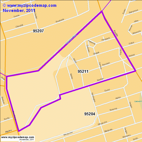 map of 95211