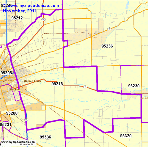 map of 95215