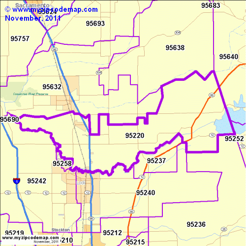 map of 95220