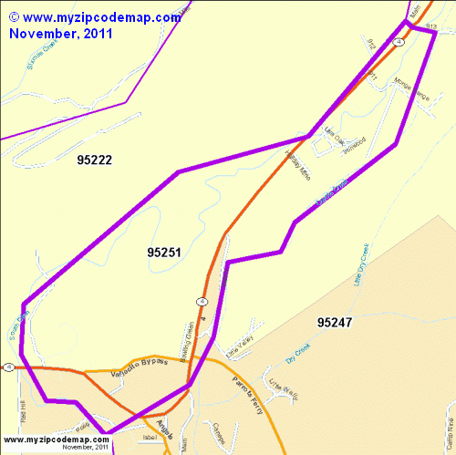 map of 95251