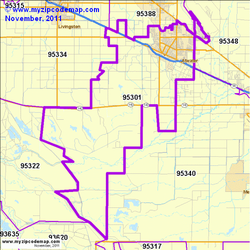 map of 95301