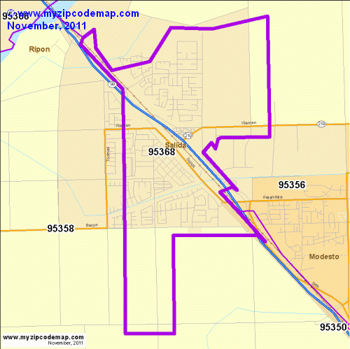 map of 95368
