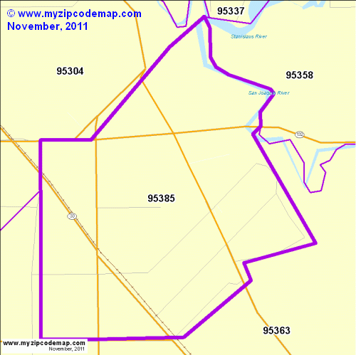 map of 95385