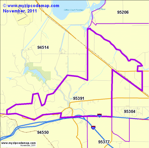 map of 95391