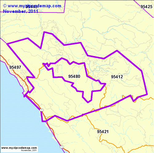 map of 95412