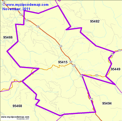 map of 95415