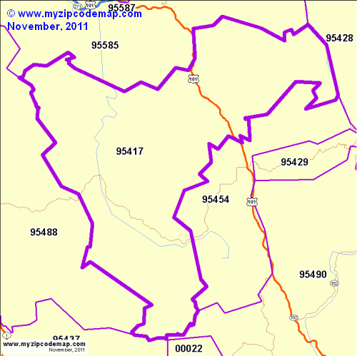 map of 95417