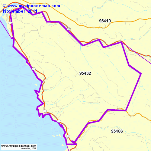 map of 95432