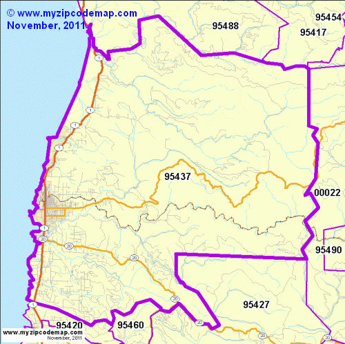 map of 95437