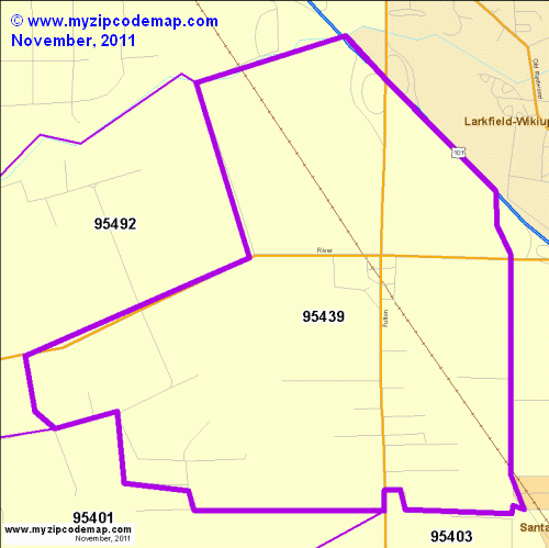 map of 95439