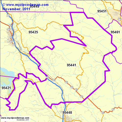 map of 95441