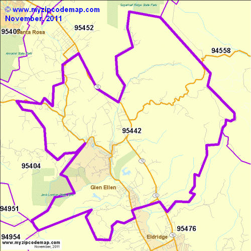 map of 95442