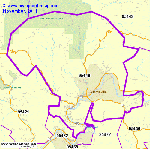 map of 95446